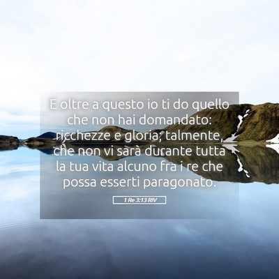 Picture 05 - 1 Re 3:13 RIV - E oltre a questo io ti do quello che non hai - Bible Verse Picture
