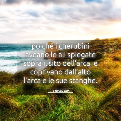 Picture 05 - 1 Re 8:7 RIV - poiché i cherubini aveano le ali spiegate sopra - Bible Verse Picture