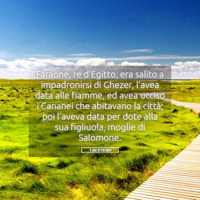 Picture 05 - 1 Re 9:16 RIV - Faraone, re d’Egitto, era salito a impadronirsi - Bible Verse Picture