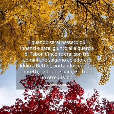 Picture 05 - 1 Samuele 10:3 RIV - E quando sarai passato più innanzi e sarai - Bible Verse Picture