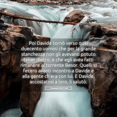 Picture 05 - 1 Samuele 30:21 RIV - Poi Davide tornò verso quei duecento uomini che - Bible Verse Picture