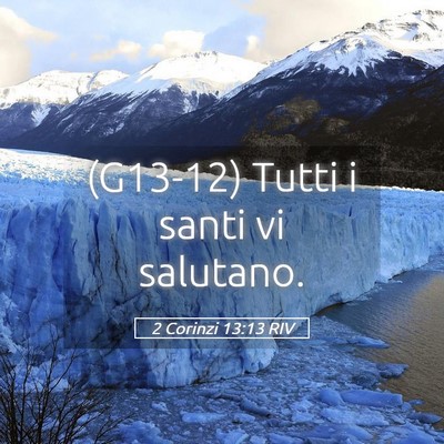 Picture 05 - 2 Corinzi 13:13 RIV - (G13-12) Tutti i santi vi - Bible Verse Picture