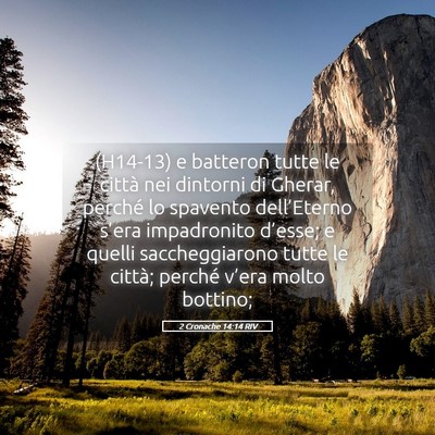 Picture 05 - 2 Cronache 14:14 RIV - (H14-13) e batteron tutte le città nei dintorni - Bible Verse Picture