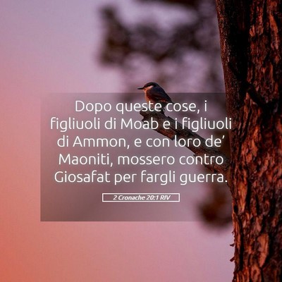 Picture 05 - 2 Cronache 20:1 RIV - Dopo queste cose, i figliuoli di Moab e i - Bible Verse Picture