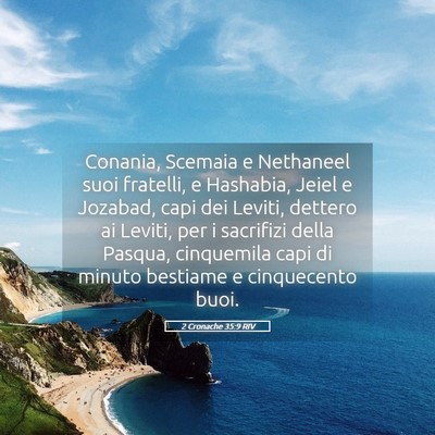 Picture 05 - 2 Cronache 35:9 RIV - Conania, Scemaia e Nethaneel suoi fratelli, e - Bible Verse Picture