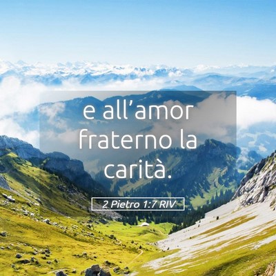 Picture 05 - 2 Pietro 1:7 RIV - e all’amor fraterno la - Bible Verse Picture