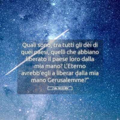 Picture 05 - 2 Re 18:35 RIV - Quali sono, tra tutti gli dèi di quei paesi, - Bible Verse Picture