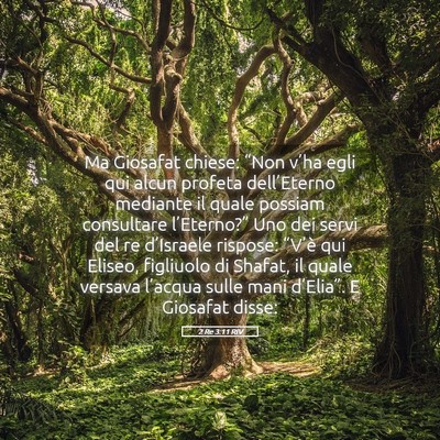 Picture 05 - 2 Re 3:11 RIV - Ma Giosafat chiese: “Non v’ha egli qui alcun - Bible Verse Picture