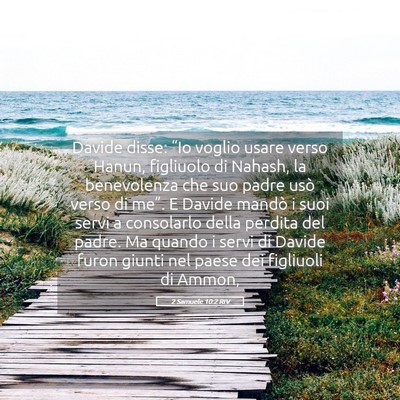Picture 05 - 2 Samuele 10:2 RIV - Davide disse: “Io voglio usare verso Hanun, - Bible Verse Picture