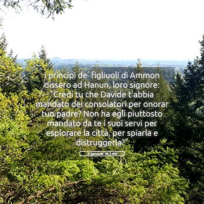 Picture 05 - 2 Samuele 10:3 RIV - i principi de’ figliuoli di Ammon dissero ad - Bible Verse Picture