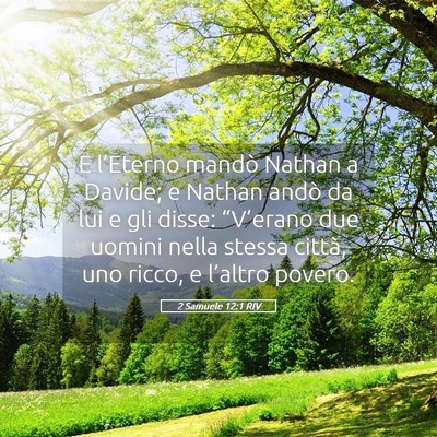 Picture 05 - 2 Samuele 12:1 RIV - E l’Eterno mandò Nathan a Davide; e Nathan - Bible Verse Picture
