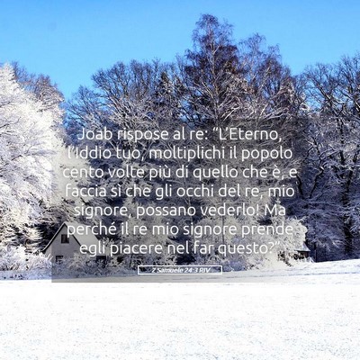 Picture 05 - 2 Samuele 24:3 RIV - Joab rispose al re: “L’Eterno, l’Iddio tuo, - Bible Verse Picture