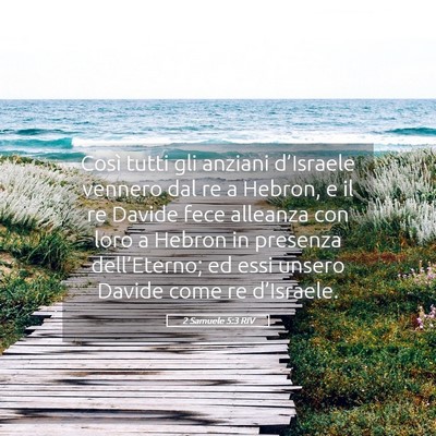 Picture 05 - 2 Samuele 5:3 RIV - Così tutti gli anziani d’Israele vennero dal - Bible Verse Picture