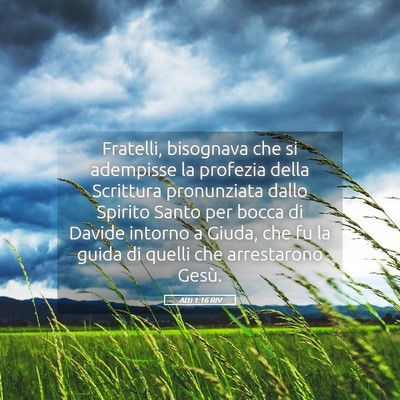Picture 05 - Atti 1:16 RIV - Fratelli, bisognava che si adempisse la profezia - Bible Verse Picture