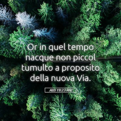 Picture 05 - Atti 19:23 RIV - Or in quel tempo nacque non piccol tumulto a - Bible Verse Picture
