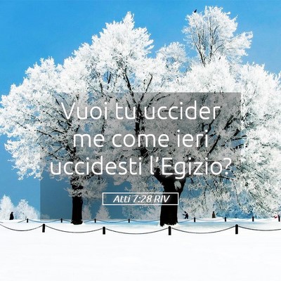 Picture 05 - Atti 7:28 RIV - Vuoi tu uccider me come ieri uccidesti - Bible Verse Picture