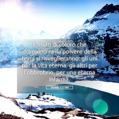 Picture 05 - Daniele 12:2 RIV - E molti di coloro che dormono nella polvere della - Bible Verse Picture