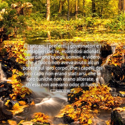 Picture 05 - Daniele 3:27 RIV - E i satrapi, i prefetti, i governatori e i - Bible Verse Picture