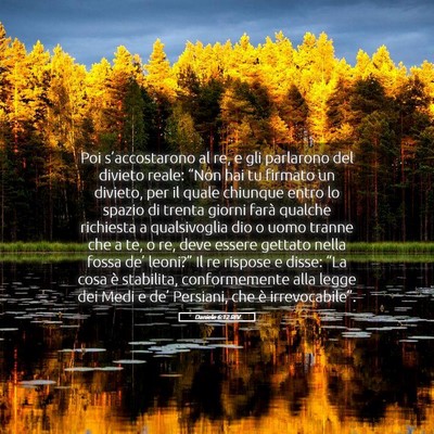 Picture 05 - Daniele 6:12 RIV - Poi s’accostarono al re, e gli parlarono del - Bible Verse Picture