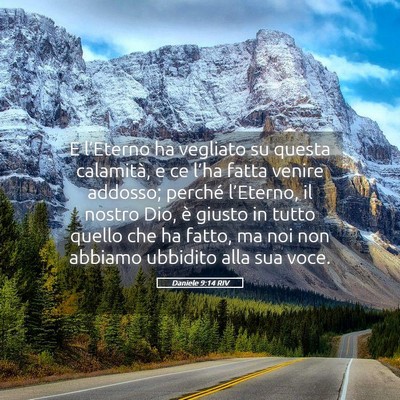 Picture 05 - Daniele 9:14 RIV - E l’Eterno ha vegliato su questa calamità, e - Bible Verse Picture