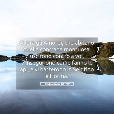 Picture 05 - Deuteronomio 1:44 RIV - Allora gli Amorei, che abitano quella contrada - Bible Verse Picture