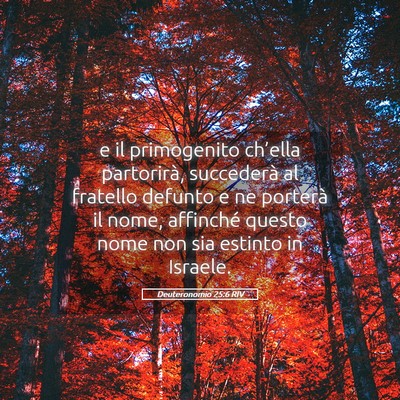 Picture 05 - Deuteronomio 25:6 RIV - e il primogenito ch’ella partorirà, succederà - Bible Verse Picture