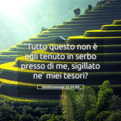 Picture 05 - Deuteronomio 32:34 RIV - “Tutto questo non è egli tenuto in serbo - Bible Verse Picture