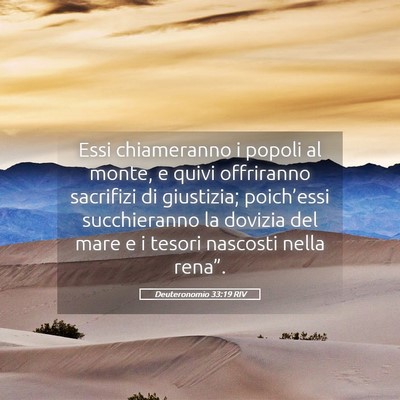Picture 05 - Deuteronomio 33:19 RIV - Essi chiameranno i popoli al monte, e quivi - Bible Verse Picture