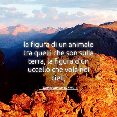 Picture 05 - Deuteronomio 4:17 RIV - la figura di un animale tra quelli che son sulla - Bible Verse Picture