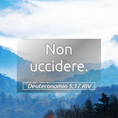 Picture 05 - Deuteronomio 5:17 RIV - Non - Bible Verse Picture