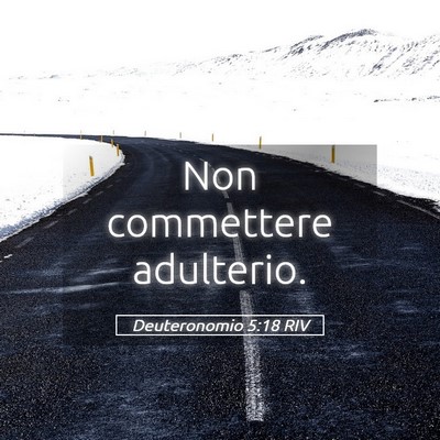 Picture 05 - Deuteronomio 5:18 RIV - Non commettere - Bible Verse Picture