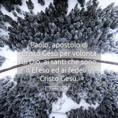 Picture 05 - Efesini 1:1 RIV - Paolo, apostolo di Cristo Gesù per volontà di - Bible Verse Picture