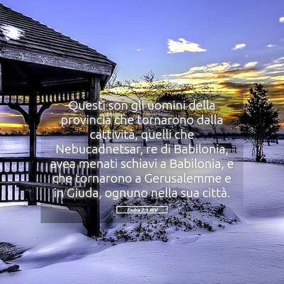 Picture 05 - Esdra 2:1 RIV - Questi son gli uomini della provincia che - Bible Verse Picture
