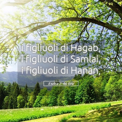 Picture 05 - Esdra 2:46 RIV - i figliuoli di Hagab, i figliuoli di Samlai, i - Bible Verse Picture