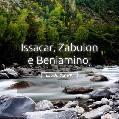 Picture 05 - Esodo 1:3 RIV - Issacar, Zabulon e - Bible Verse Picture