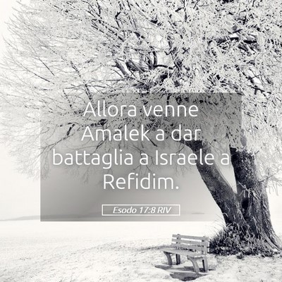 Picture 05 - Esodo 17:8 RIV - Allora venne Amalek a dar battaglia a Israele a - Bible Verse Picture