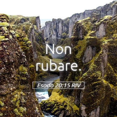 Picture 05 - Esodo 20:15 RIV - Non - Bible Verse Picture