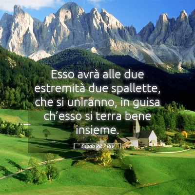 Picture 05 - Esodo 28:7 RIV - Esso avrà alle due estremità due spallette, che - Bible Verse Picture