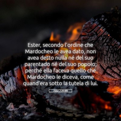 Picture 05 - Ester 2:20 RIV - Ester, secondo l’ordine che Mardocheo le avea - Bible Verse Picture