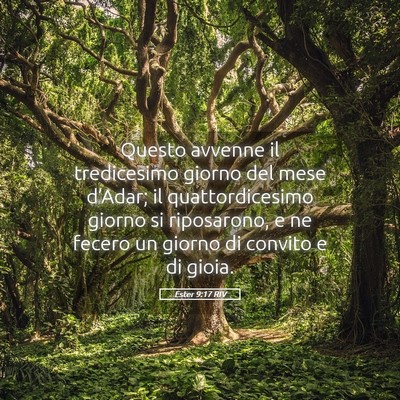 Picture 05 - Ester 9:17 RIV - Questo avvenne il tredicesimo giorno del mese - Bible Verse Picture