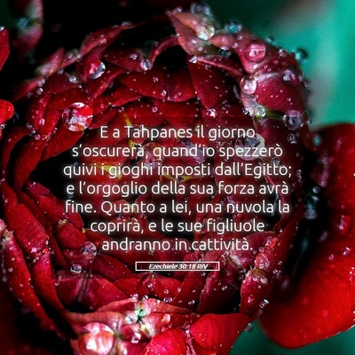 Picture 05 - Ezechiele 30:18 RIV - E a Tahpanes il giorno s’oscurerà, quand’io - Bible Verse Picture