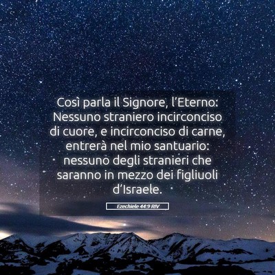 Picture 05 - Ezechiele 44:9 RIV - Così parla il Signore, l’Eterno: Nessuno - Bible Verse Picture