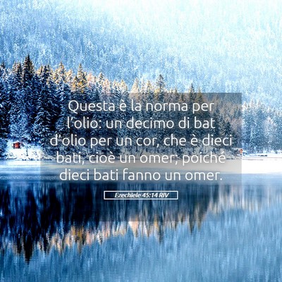 Picture 05 - Ezechiele 45:14 RIV - Questa è la norma per l’olio: un decimo di bat - Bible Verse Picture