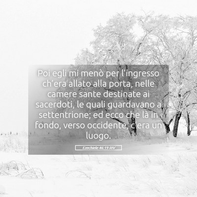 Picture 05 - Ezechiele 46:19 RIV - Poi egli mi menò per l’ingresso ch’era - Bible Verse Picture