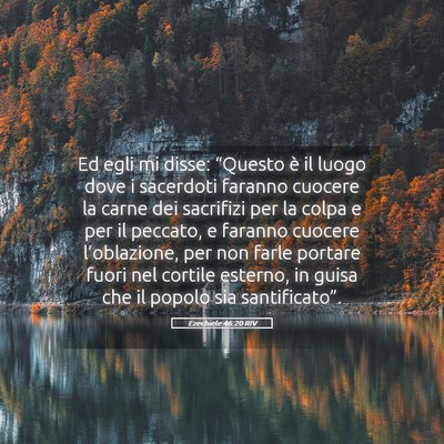 Picture 05 - Ezechiele 46:20 RIV - Ed egli mi disse: “Questo è il luogo dove i - Bible Verse Picture