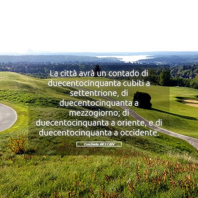Picture 05 - Ezechiele 48:17 RIV - La città avrà un contado di duecentocinquanta - Bible Verse Picture