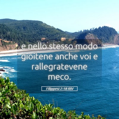 Picture 05 - Filippesi 2:18 RIV - e nello stesso modo gioitene anche voi e - Bible Verse Picture