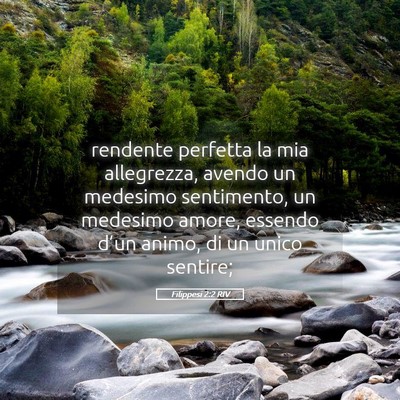 Picture 05 - Filippesi 2:2 RIV - rendente perfetta la mia allegrezza, avendo un - Bible Verse Picture