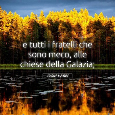Picture 05 - Galati 1:2 RIV - e tutti i fratelli che sono meco, alle chiese - Bible Verse Picture