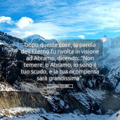 Picture 05 - Genesi 15:1 RIV - Dopo queste cose, la parola dell’Eterno fu - Bible Verse Picture